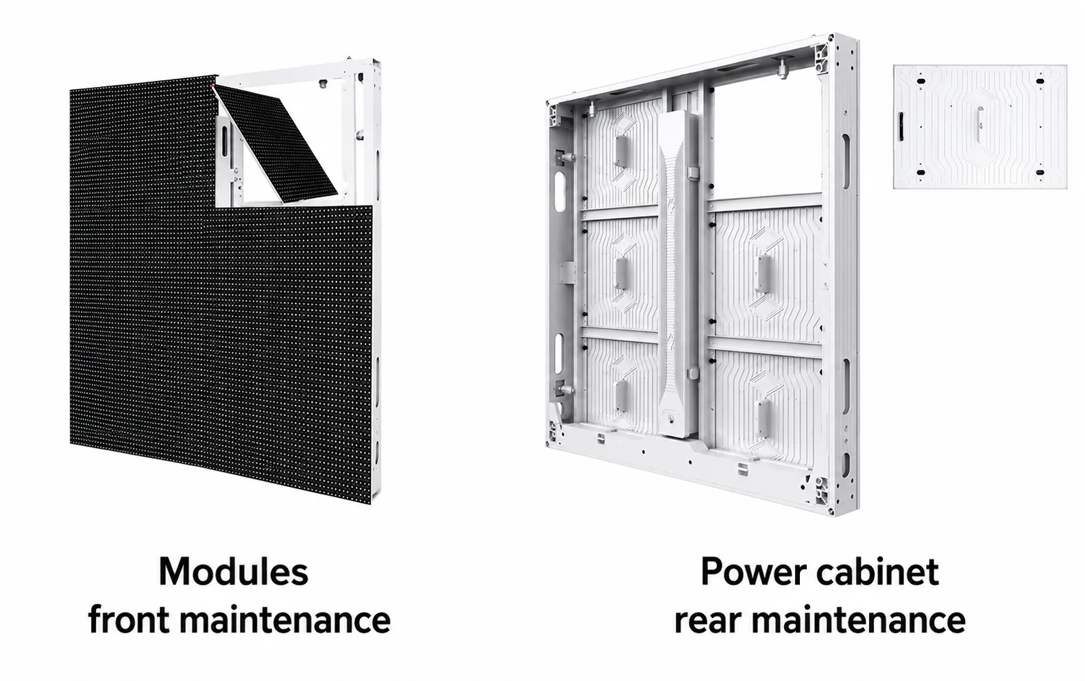 Front and Rear Maintenance Design