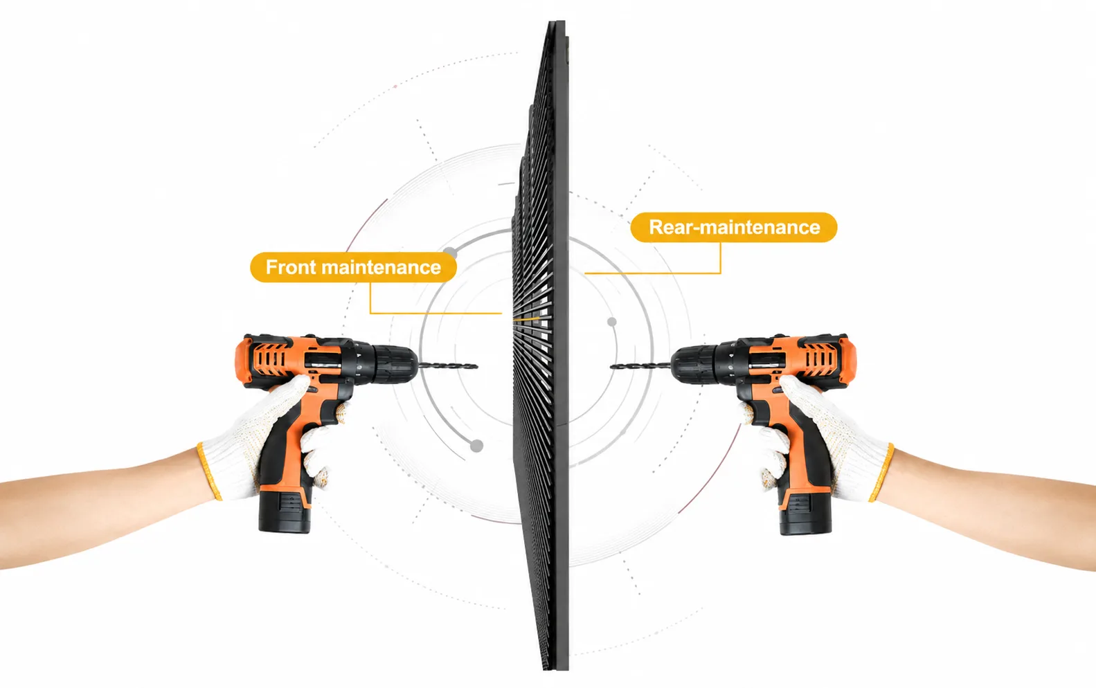 Easy Installation and Front / Rear Maintenance