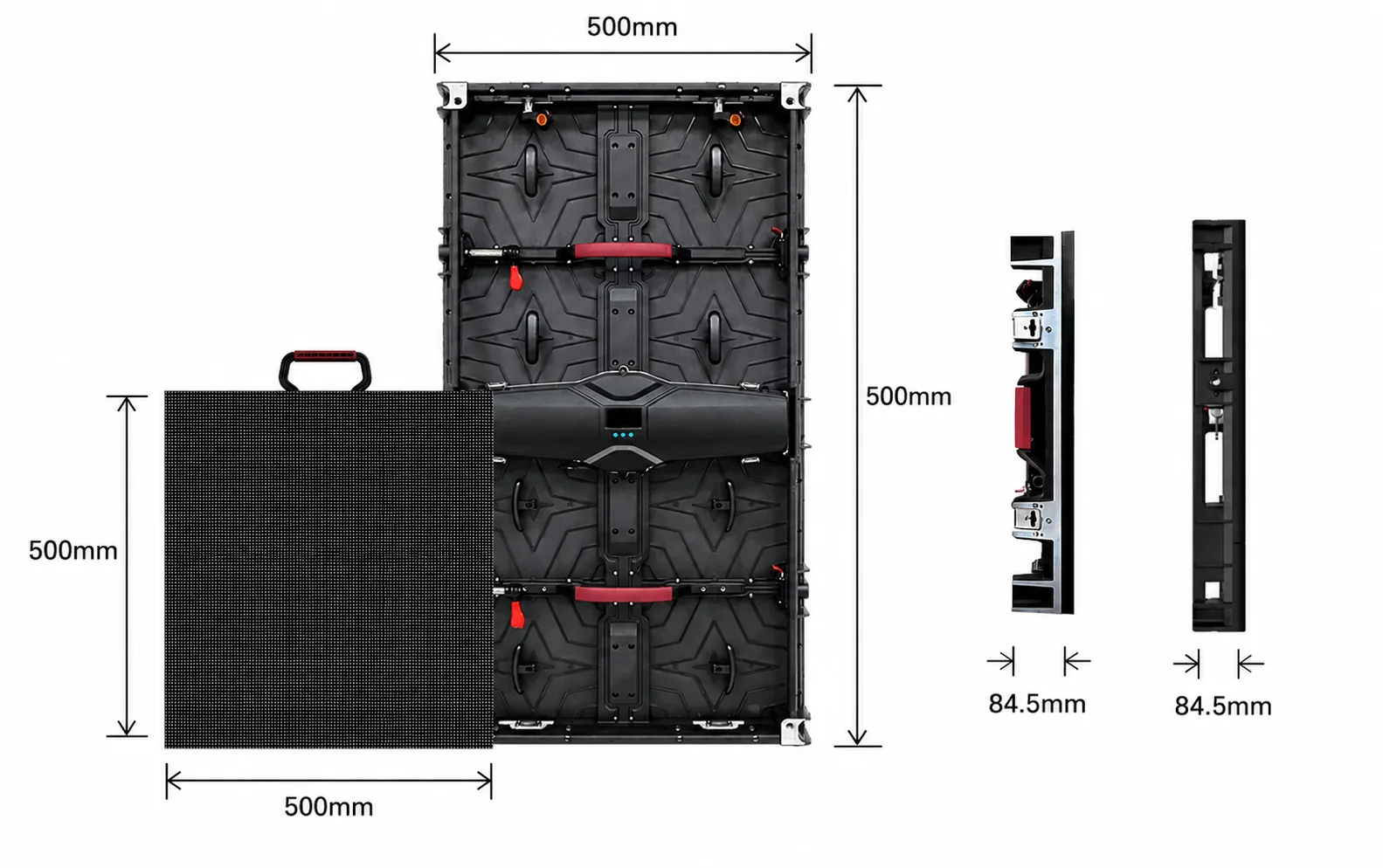 Flexible Cabinet Options: 500×500mm and 500×1000mm