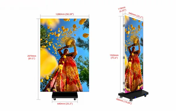 Double-Fold and Tri-Fold LED Poster Options