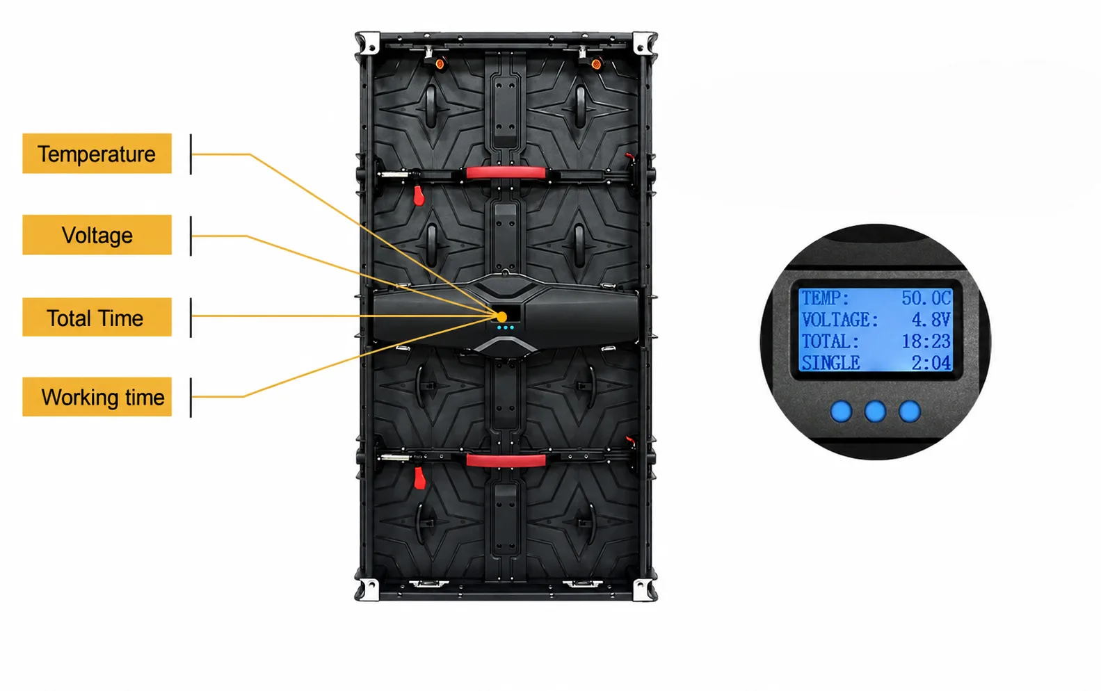 LCD Monitoring Panel for Real-Time Screen Status