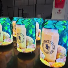 Bespoke Digital Can-Shaped LED Display