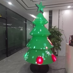 Digital Christmas Tree-Shaped LED Screen