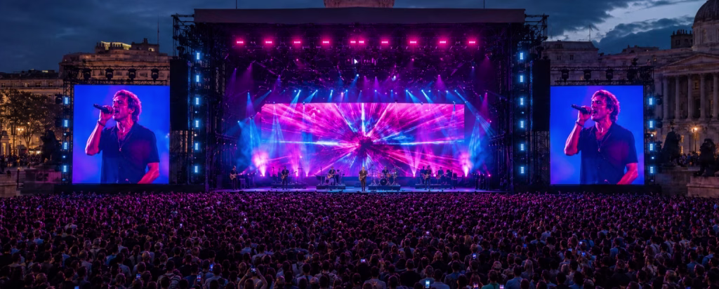 Buitenconcert in het Verenigd Koninkrijk