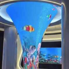 Trumpet-Shaped Flexible LED Display