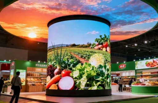 Cylindrical LED Display