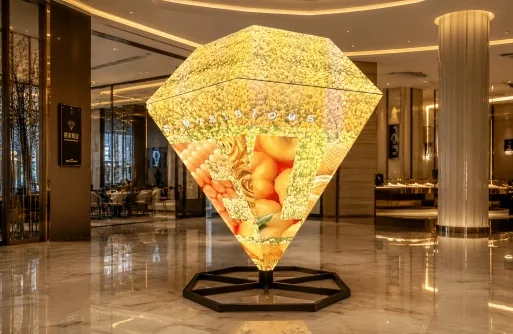 Diamond-Shaped LED Display