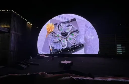 Semi-Circular LED Display